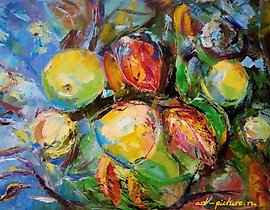 安托诺夫卡 油画，画布