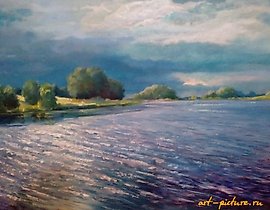 The translation of "Остров Масло, холст" into English is "Island Oil, canvas."