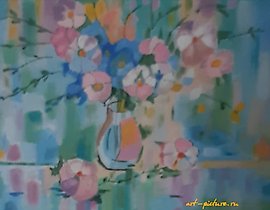 The translation of "Цветы масло" into English is "Flower oil."