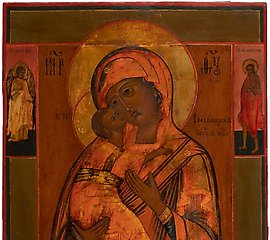 "Владимирская Богоматерь" - это русская икона.