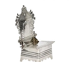 大型俄罗斯银盐罐-宝座