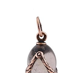 RUSSIAN 14K GOLD CARVED JADE EASTER EGG PENDANT