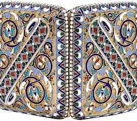 RUSSIAN SILVER CLOISONNE ENAMEL CIGARETTE CASE