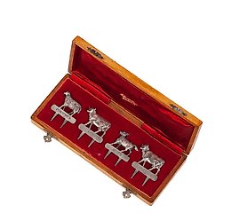 An interesting Russian silver tableware, Lubavin