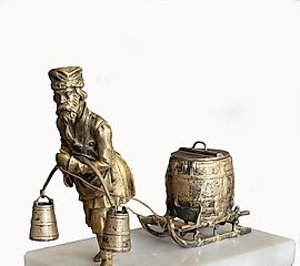 19th century Russia. Bronze, marble.