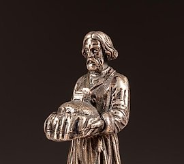 俄罗斯农民形象，代表着面包和盐