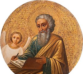 描绘圣马可福音传教者的图标