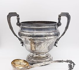 ANTIQUE IMPERIAL RUSSIAN TROMPE L'OEIL CHASED 84 SILVER BREA...