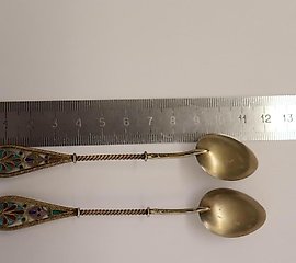 卡尔·法贝热奇（Karl Fabergé）的镀金银茶匙