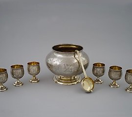 Russian Silver Punch Set, Sergei Agafonov