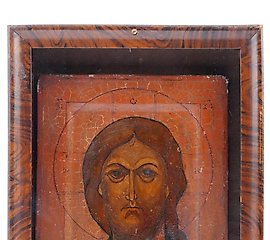 古董俄罗斯救世主耶稣基督的圣像