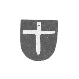 City stamp of Tallinn 1751-1775. "Cross"