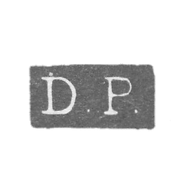 The stamp of the master Pragst Daniel Frederik - Leningrad - initials "D.P."
