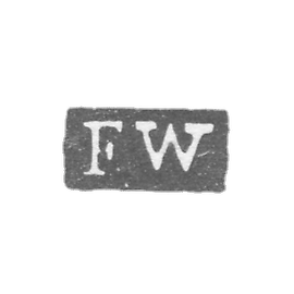 克莱莫大师温纳斯特雷姆·奥洛夫 弗雷德里克 - 列宁格勒 - “FW”的首字母