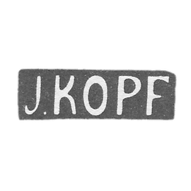 Claymo Master Copf Joseph - Tallin - initials of J.KOPF