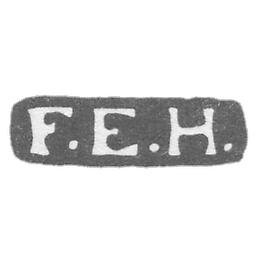 The stigma of the master Henrichsen F. E. - Leningrad - the initials "F.E.H."- 1870-1890