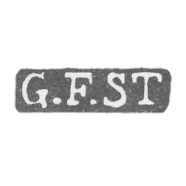 The stigma of the master Stang Gotgard Ferdinand - Leningrad - initials "G.F.ST"