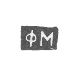 The stigma of the master Mikhailovsky Fedor Grigoryevich - Kyiv - initials "FM" - 1824 - mid -19th century