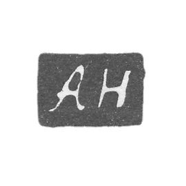 The seal of an unknown master from Kiev - initials "AN" - from 1783 to 1811.