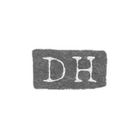 The mark of the master Heikkinen Daniel Edward - Leningrad - initials "DH"