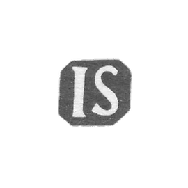 The stigma of the master Schubert Johann Heinrich - Rakvere - initials "IS" - 1817-1864.