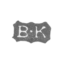 The stigma of the master Kochendurfer Burngard Johann - Leningrad - initials "B -K"