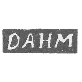 The stigma of the master of the I. - Vilna - initials "Danm" - 1791-1808.