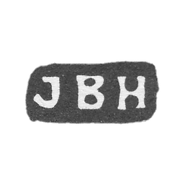 The stigma of the master Hertz Johann Bernhard - Leningrad - initials "JBH"