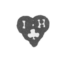 The stigma of the master Hilderandt Johann Gottfried - Leningrad - initials "I -H" and a three -leaf clover