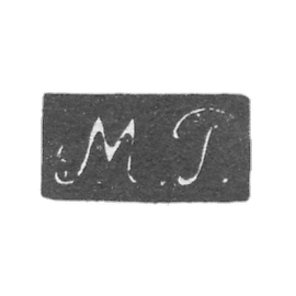 Claymo Master Pivert Mihail - Moscow - initials "M.P." - 1st four. 19th century