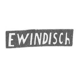 Claymo Master Windish E. - Vilno - initials EWINDISCH - 1899-1908.