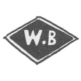 1892年 明斯克未知大师的克莱莫 - “W.B”号首字母.