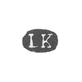 列宁格勒未知大师的克莱莫 - 首字母“LK” - 1869年.