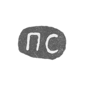 Claymo Master Sasikov Pavel - Leningrad - initials of FS 1870-1880.