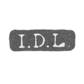 The stigma of the master Lindvist Johann Didrich - Leningrad - initials "I.D.L."