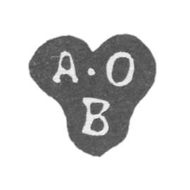 1777-1789 年 未知阿尔德曼莫斯科 - “A-O-B”号首字母.