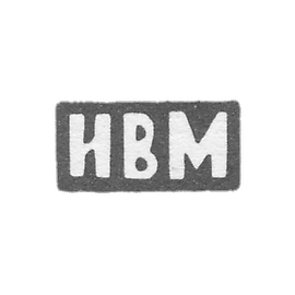 马佐夫大师伊万·瓦西里耶夫的克莱莫·马佐夫 - 红色 - 首字母IVM - 1898年.