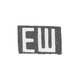 Claymo of an unknown master of Moscow - initials of the ES after 1908.