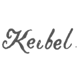 Claymo Master Cabel Otto Samuel - Leningrad - initials of Keibel.