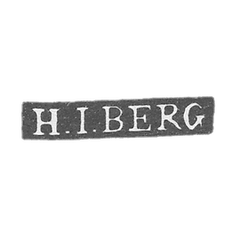Mr. Berg Henry Johann - Leningrad - initials of H.I.BERG - 1795-1823.