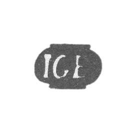 Claymo Master Eben Johann Georg - Riga - initials of the IGB