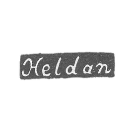 Klemo Master Heldan Anders - Leningrad - initials of Heldan