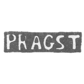 Claymo Master Praguest Johann Christian - Leningrad - initials of PRAGST