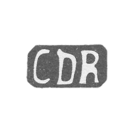 Claymo Master Revald Christian Diedrich - Riga - initials CDR - 1793.