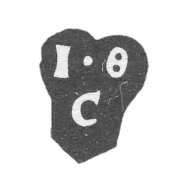 1780 年,莫斯科未知大师的克莱莫 - “I-F C”号首字母.