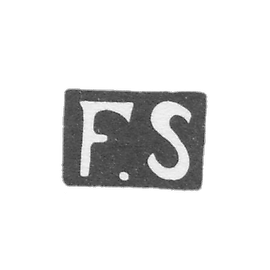 Claymo of an unknown master of Moscow - initials of F.S. - 1890.