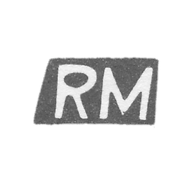 The stigma of the unknown master Tallinn - initials "RM" - 1924-1940.