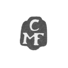 The stigma of the master Mansfeld Christopher II - Tallinn - initials "CMF" - 1715-1740.