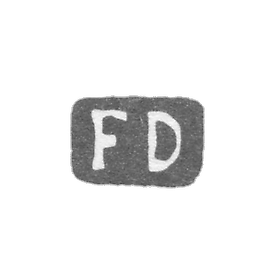 The stigma of the master of the cherries Johann Friedrich - Leningrad - initials "FD"