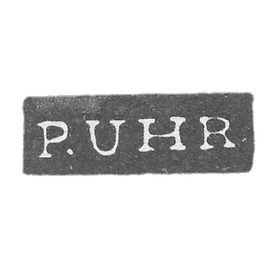 Mr. Urveder Peter - Leningrad - initials of P.UHR